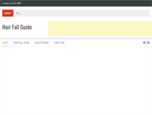 Tablet Screenshot of hairfallguide.com